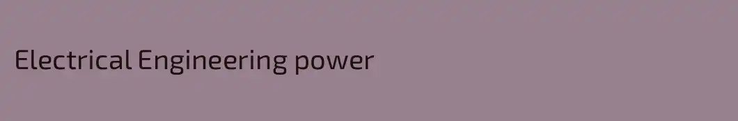 Electrical Engineering power